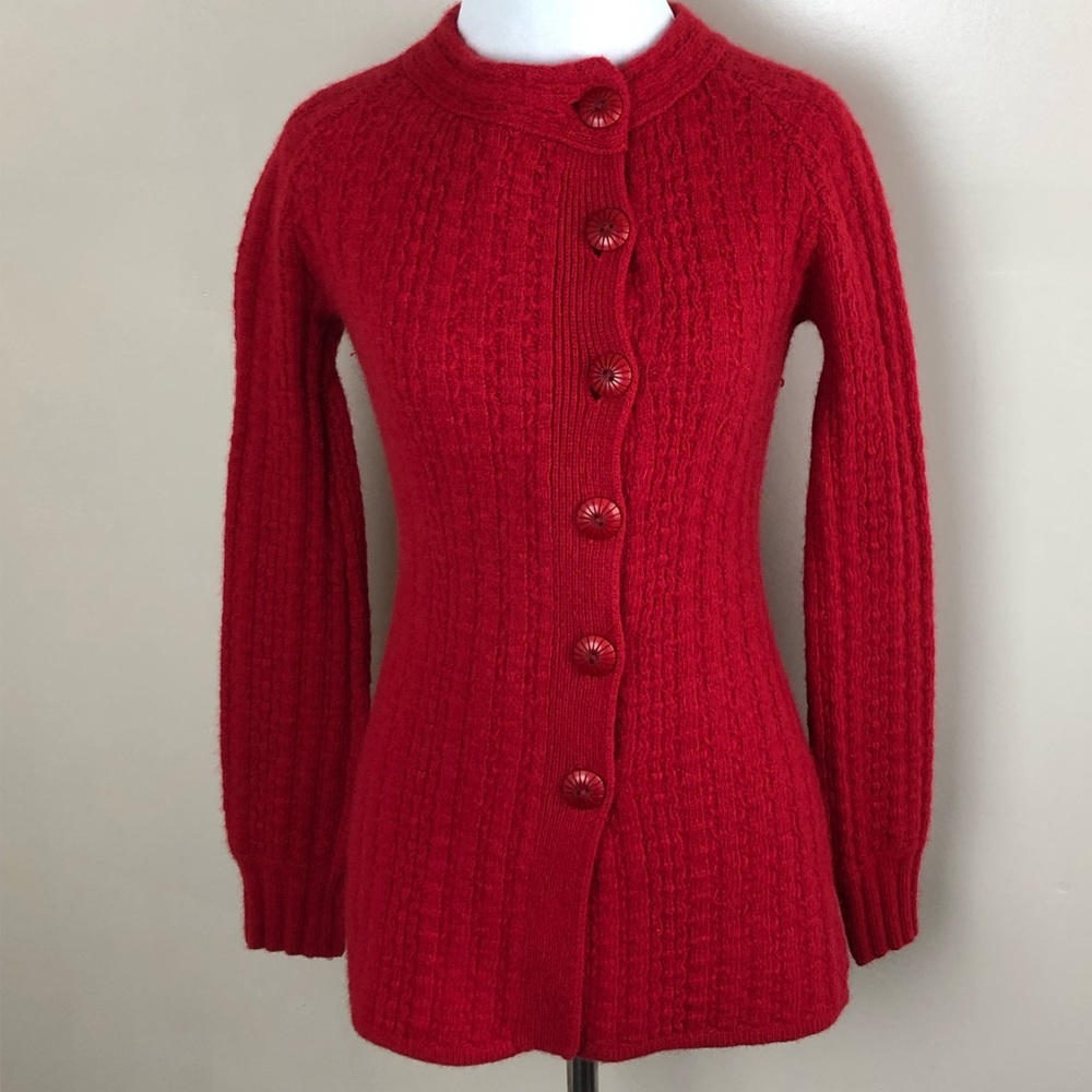 Tabitha (Anthro) Red Wool Jacket